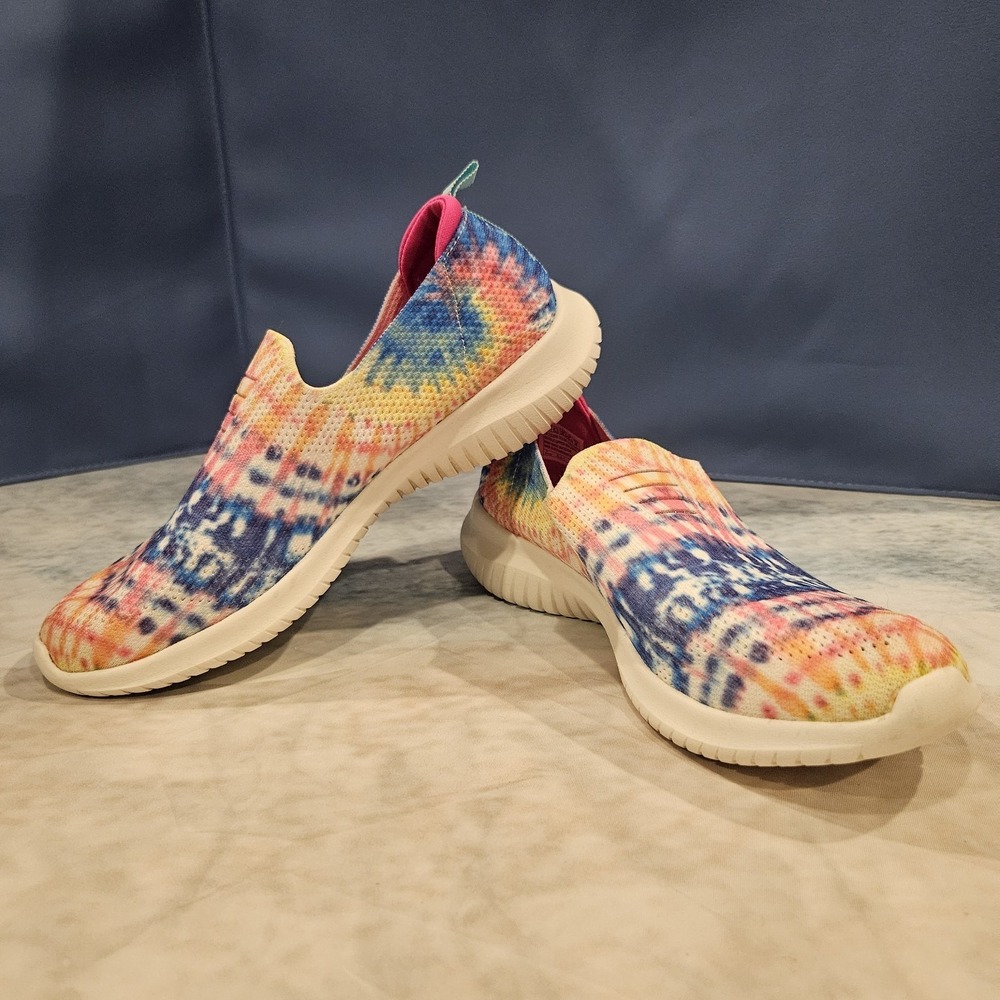 Skechers Memory Foam Tie Dye Slip On‎ Sneakers Women's Size 8.5 SN13106